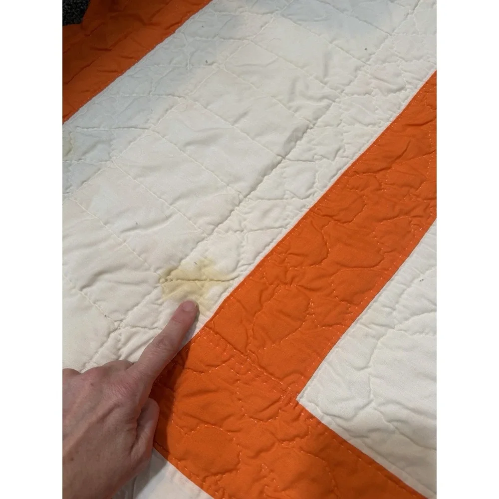 Gorgeous Vintage Lone Star Quilt Handmade 69x87 Prairie Edge Vibrant From Kansas